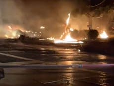 Accidente de avión en San Diego fue grabado por el timbre de la puerta y no hay supervivientes