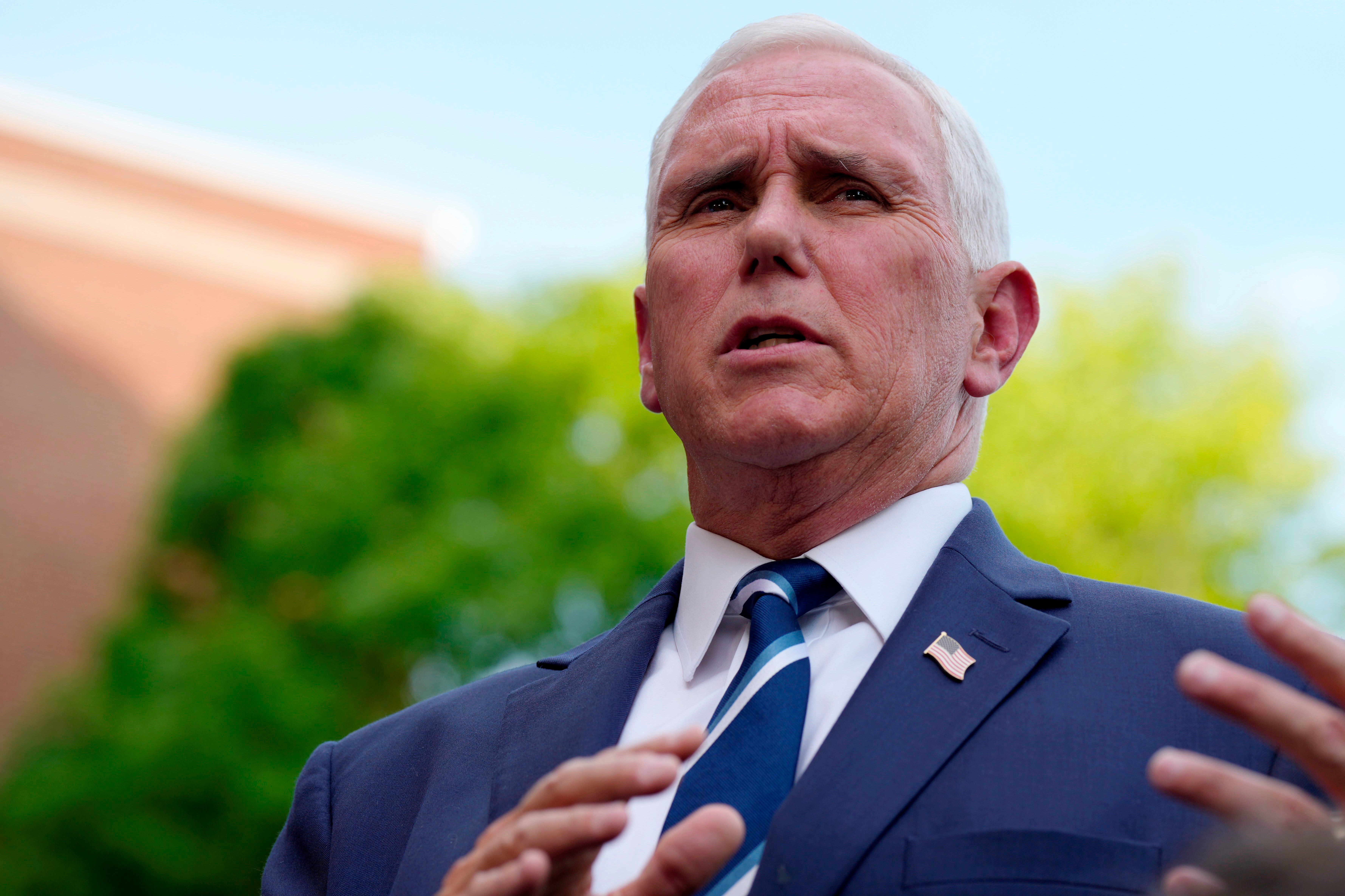 El exvicepresidente estadounidense Mike Pence