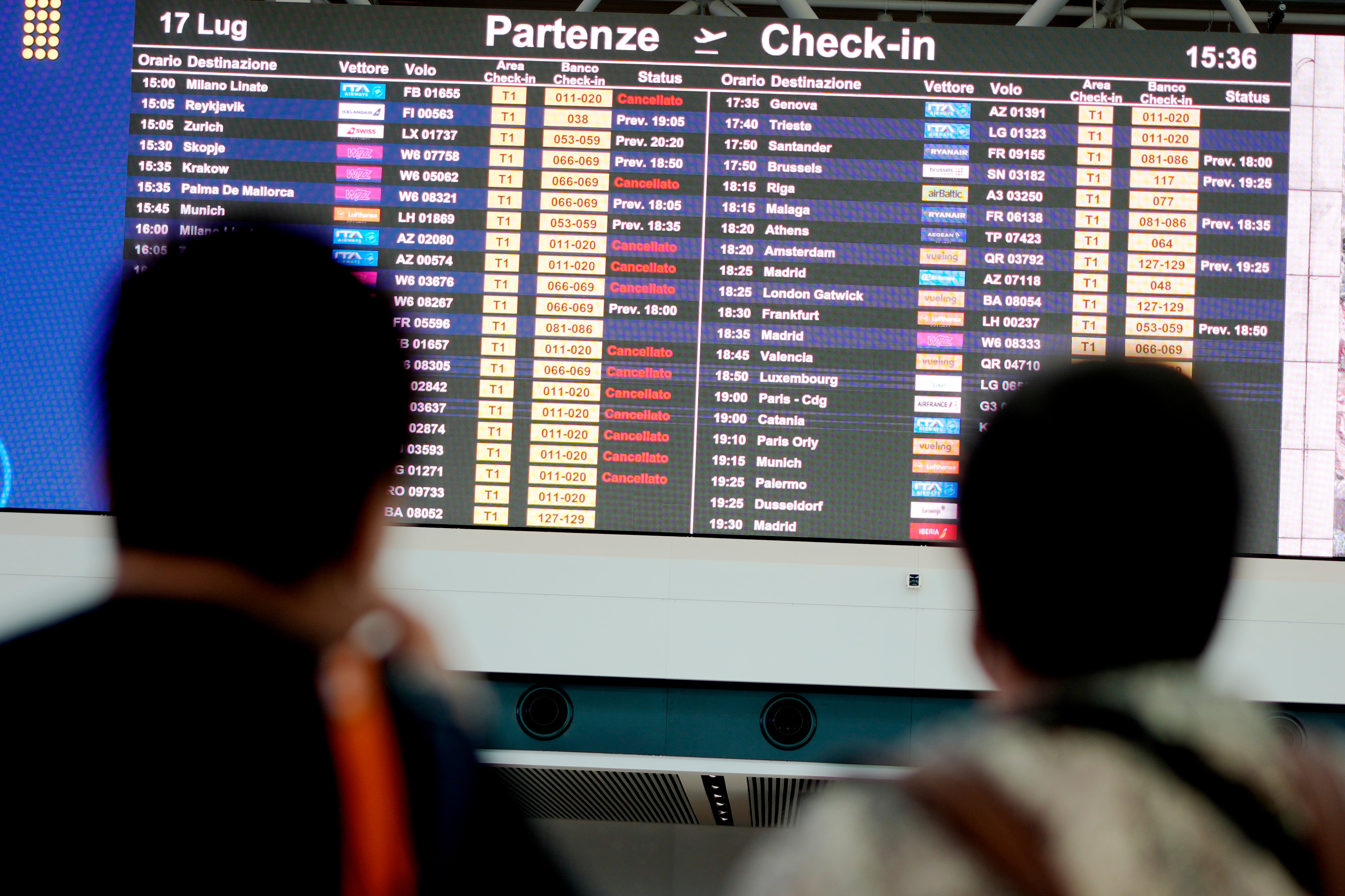 ITALIA AEROPUERTOS HUELGA
