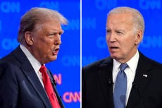 Trump y Biden chocan sobre economía y aborto en su debate como candidatos presidenciales