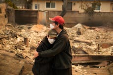 En Los Ángeles, la gente compra filtros de aire y usa mascarillas contra la contaminación por humo