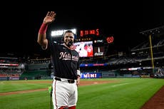 Keibert Ruiz de Nacionales conecta doble impulsor en 1er juego de las mayores ante sus padres